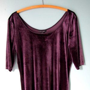Banana Republic Purple Silk Velvet Ballet Top